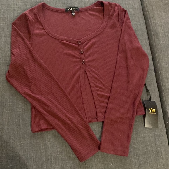 YMI LONG SLEEVES OPEN TOP - Picture 2 of 5